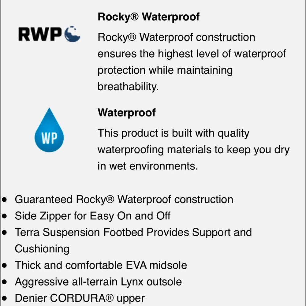 Rocky Waterproof Lynx Snake Boots NEW - Picture 12 of 12